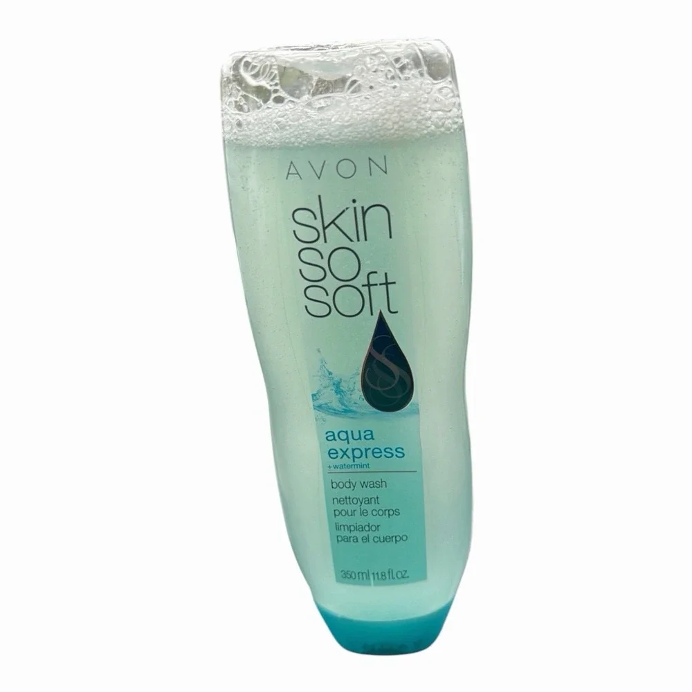 Avon Skin So Soft  Body Wash Aqua Express Watermint 11.8 fl oz New NOS Sealed!
